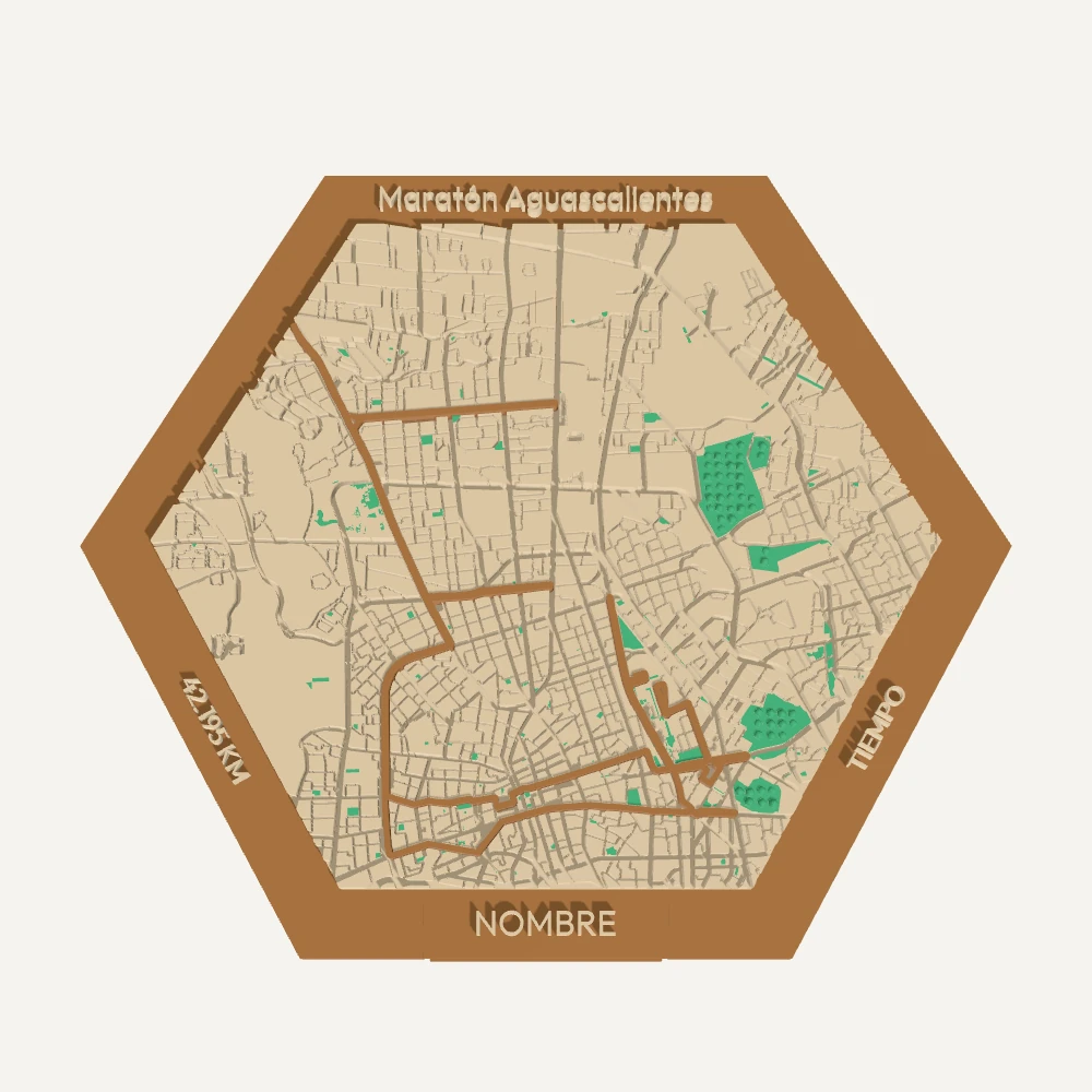 Medallero Hex Route del Maratón de Aguascalientes