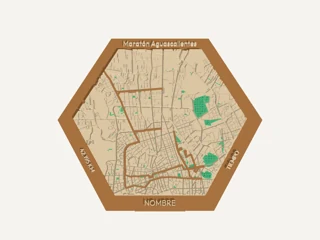 Medallero Hex Route del Maratón de Aguascalientes