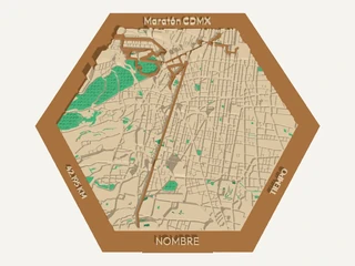 Medallero Hex Route del Maratón CDMX